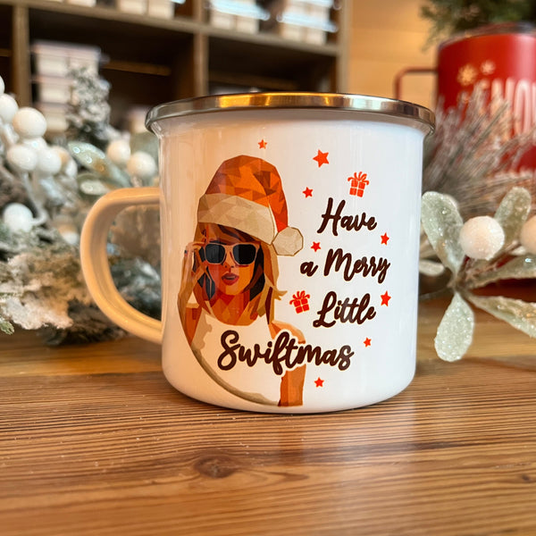 Taylor Swift Have a Merry Little Swiftmas Camp Mug, Swiftie Gift Ideas, Taylor Swift Gifts, Kid's Gift, Child's Gift, Funny, Gift For Fan