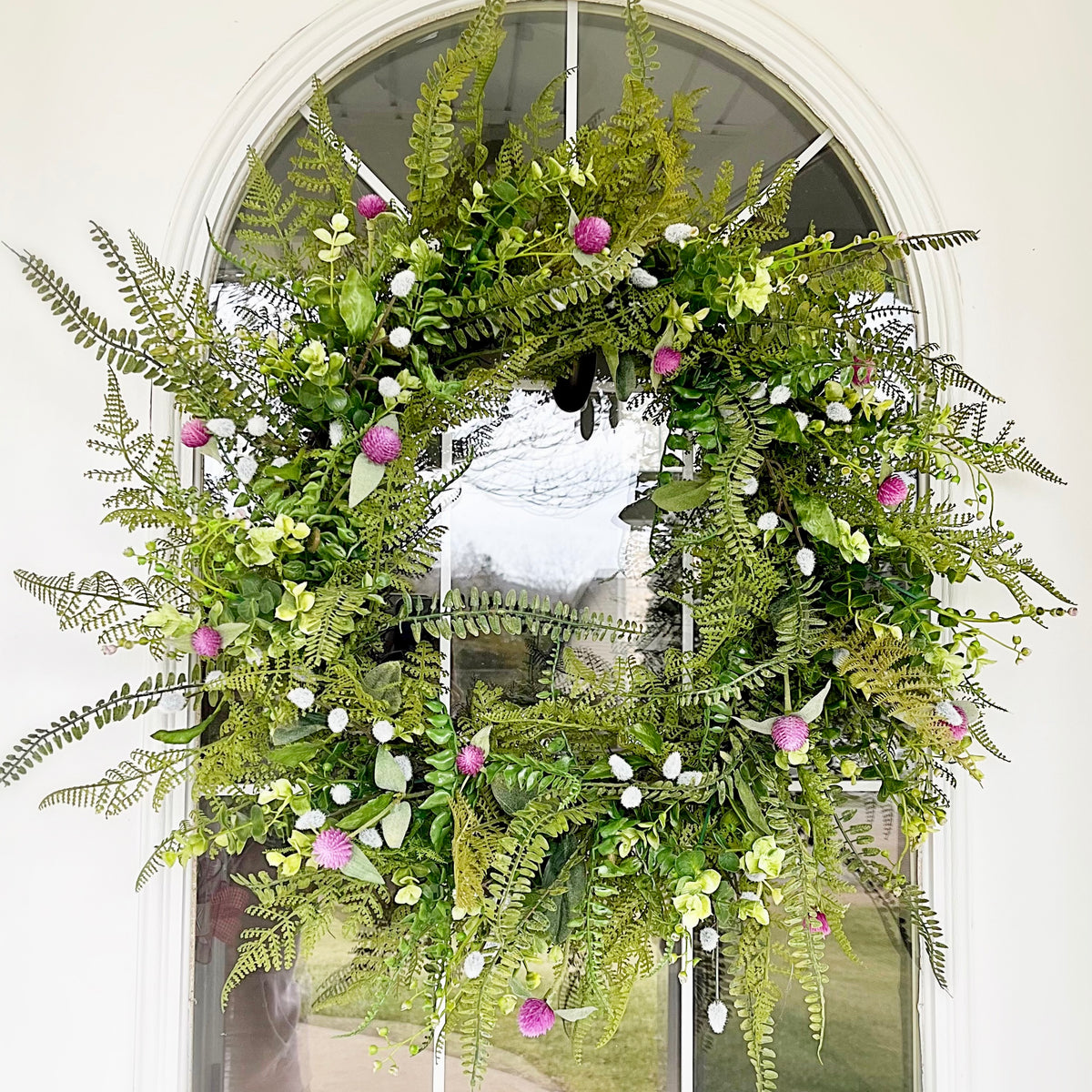 Greenery wreath - spring wreath – The Whimsical Door