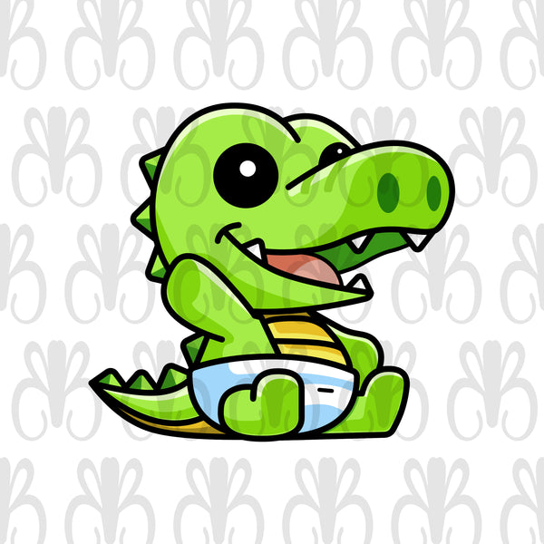 Kids Personalized 12 oz. Stainless Steel & Enamel Camp Mug with Baby Gator