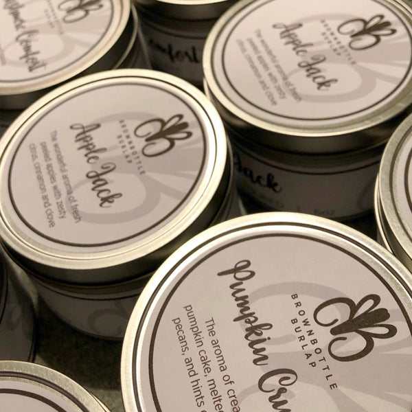 6 oz. Hand Poured Candle Tin with Lid