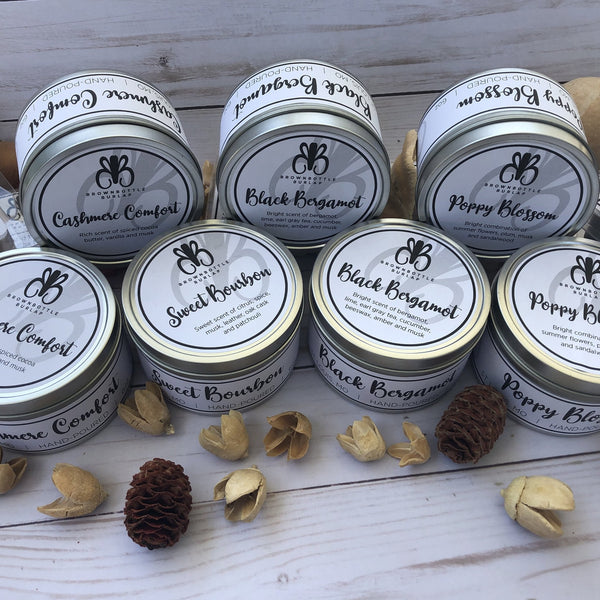 6 oz. Hand Poured Candle Tin with Lid