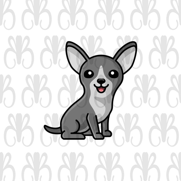 Kids Personalized 12 oz. Stainless Steel & Enamel Camp Mug with Little Gray Chihuahua