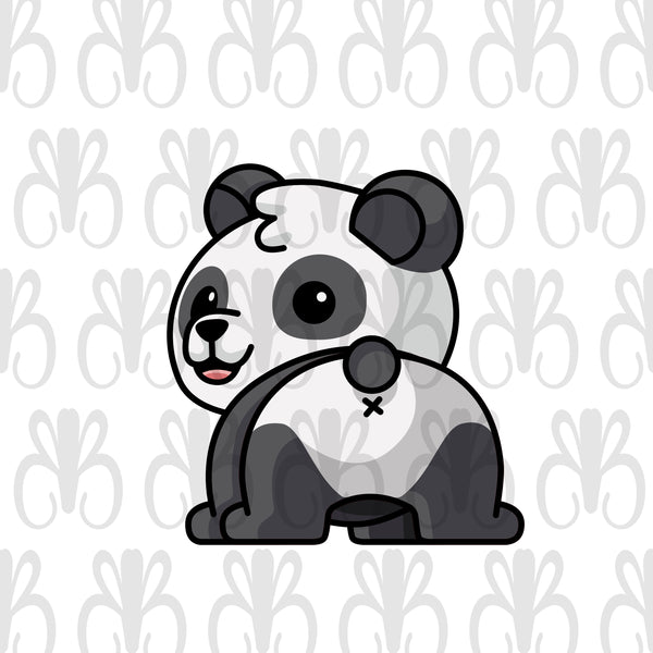 Kids Personalized 12 oz. Stainless Steel & Enamel Camp Mug with Panda Butt