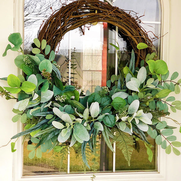 Everyday Spring Swag Greens Wreath