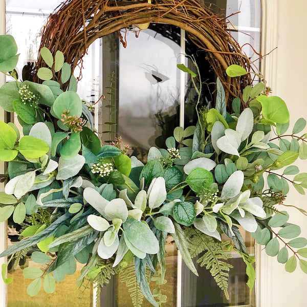 Everyday Spring Swag Greens Wreath