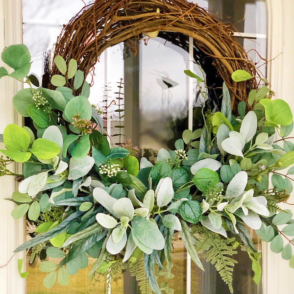 Everyday Spring Swag Greens Wreath