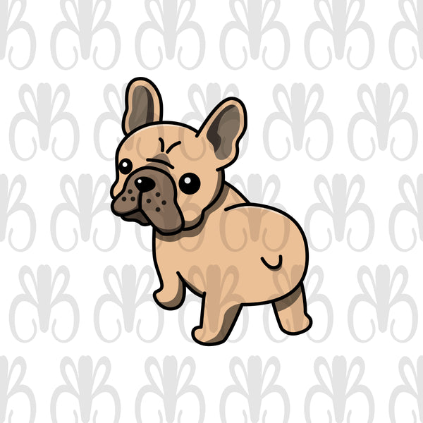 Dogs Personalized 12 oz. Stainless Steel & Enamel Camp Mug with Tan Frenchie