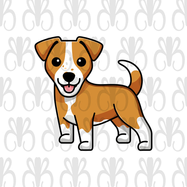 Kids Personalized 12 oz. Stainless Steel & Enamel Camp Mug with Jack Russell Puppy