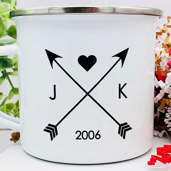 Love Weathervane 12 oz. Stainless Steel & Enamel Camp Mug