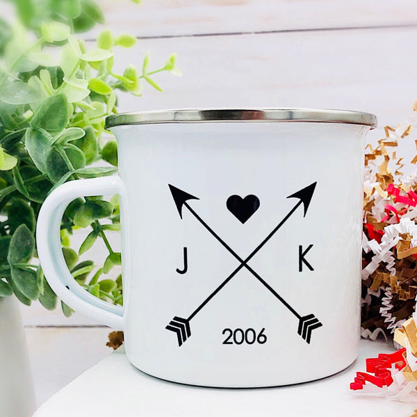 Love Weathervane 12 oz. Stainless Steel & Enamel Camp Mug