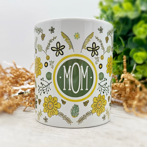 Mom Victorian Floral Full Wrap 11oz Mug Gift Best Friend Husband Wife BFF