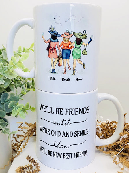 Personalized Best Friends 11oz Mug Funny Gift Best Friend Wife Silly BFF
