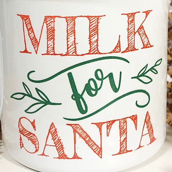 Kids Milk for Santa 12 oz. Stainless Steel & Enamel Camp Mug