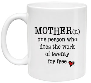 Mother 11oz Mug Funny Gift Best Friend Wife Silly BFF Definition
