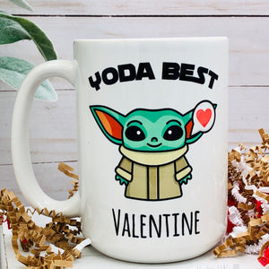 Yoda Best Valentine 15 oz. Graphic Mug